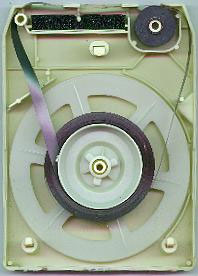 Inside of an 8 track cartridge